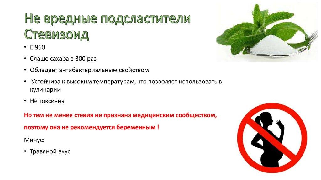 Не вредные подсластители Стевизоид