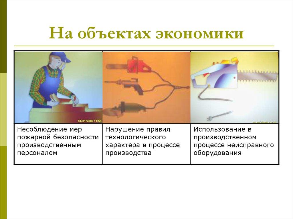 На объектах экономики