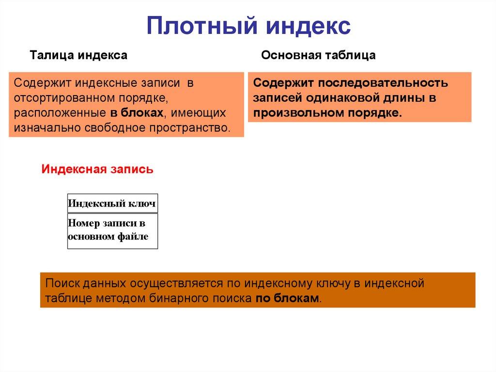 Плотный индекс