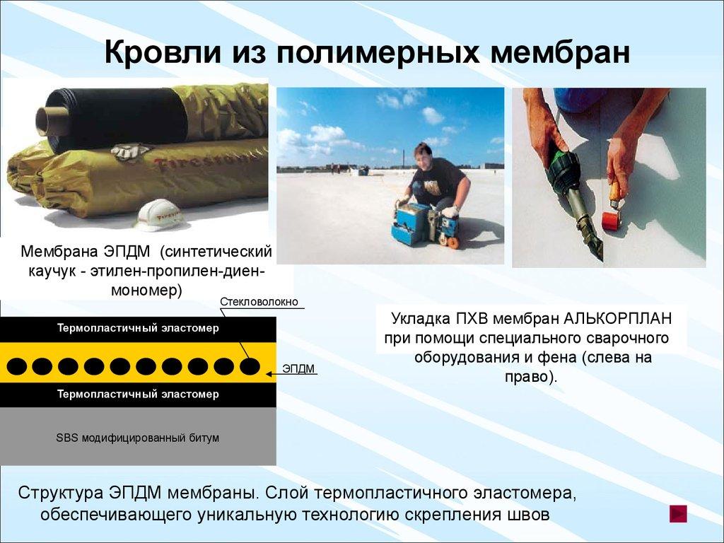 Кровли из полимерных мембран