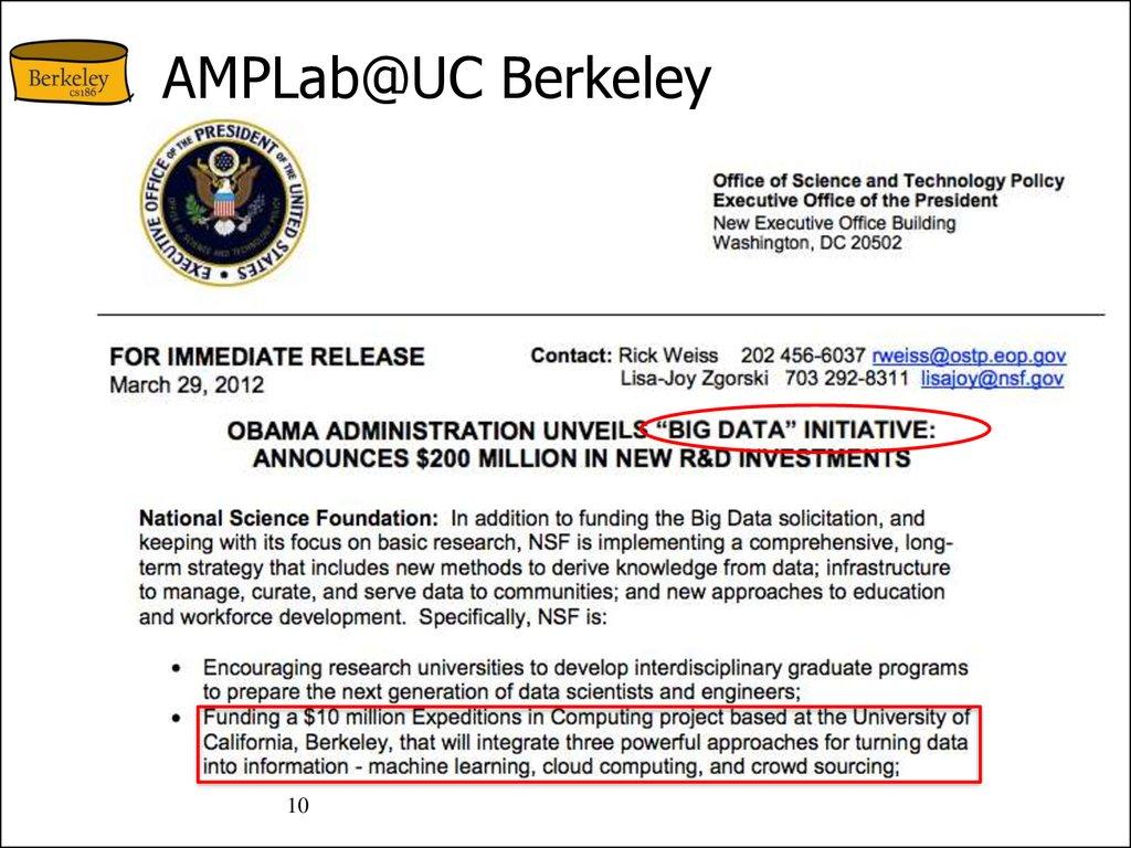 AMPLab@UC Berkeley