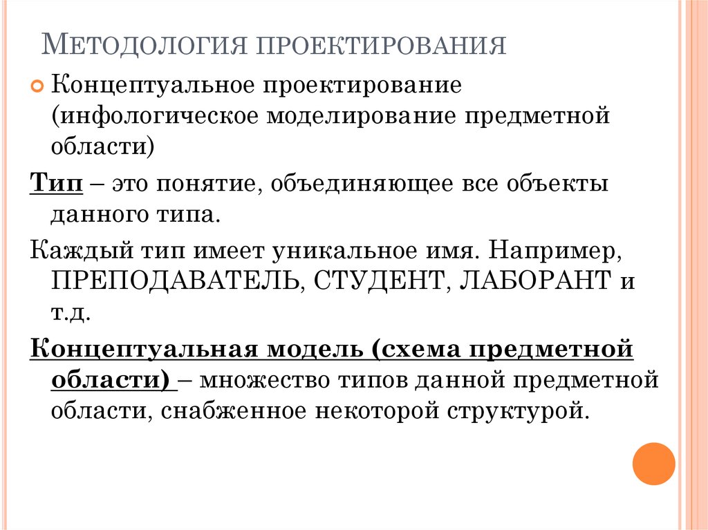 Методология проектирования