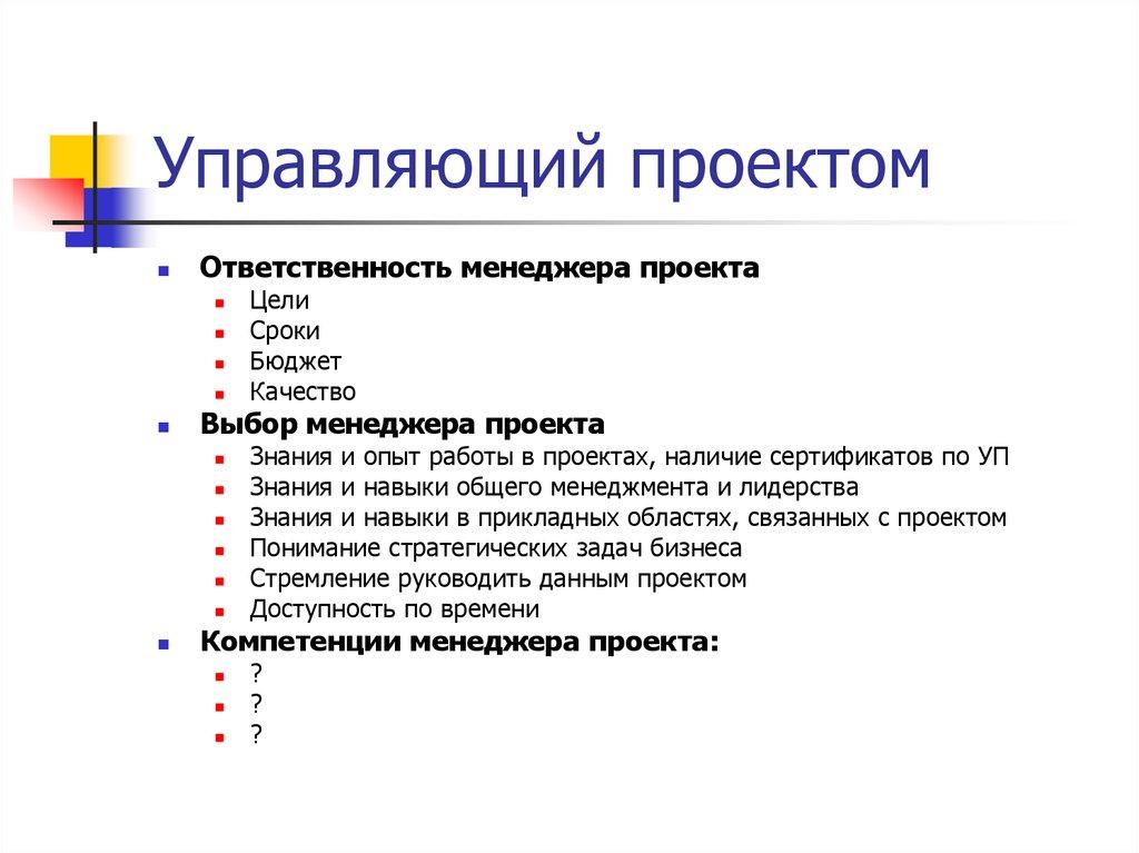 Управляющий проектом