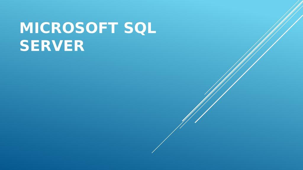 Microsoft SQL Server