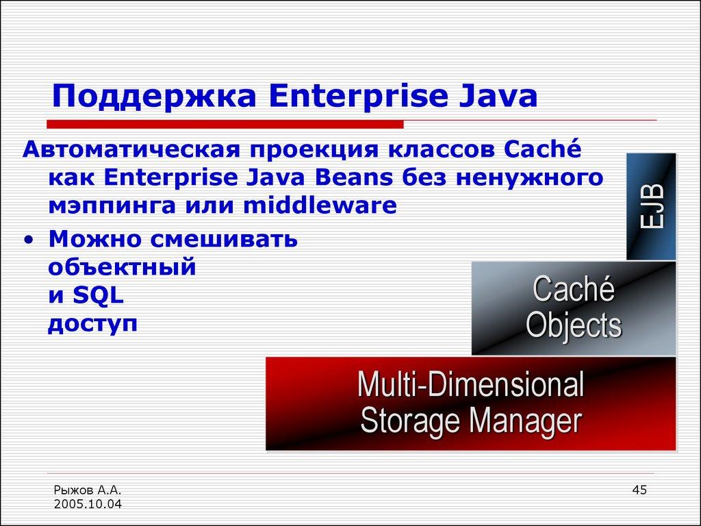 Поддержка Enterprise Java
