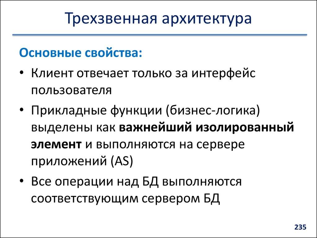 Трехзвенная архитектура