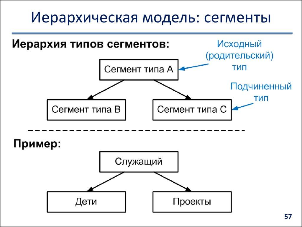 Иерархическая модель: сегменты