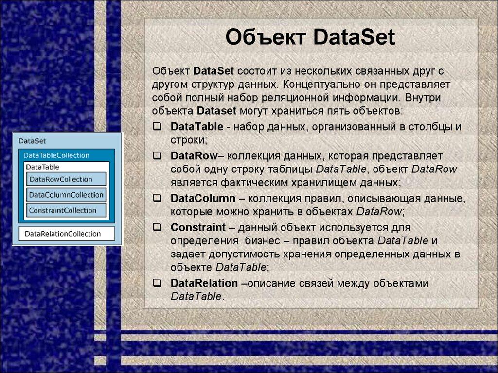 Объект DataSet