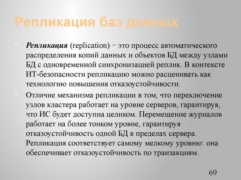 Репликация баз данных