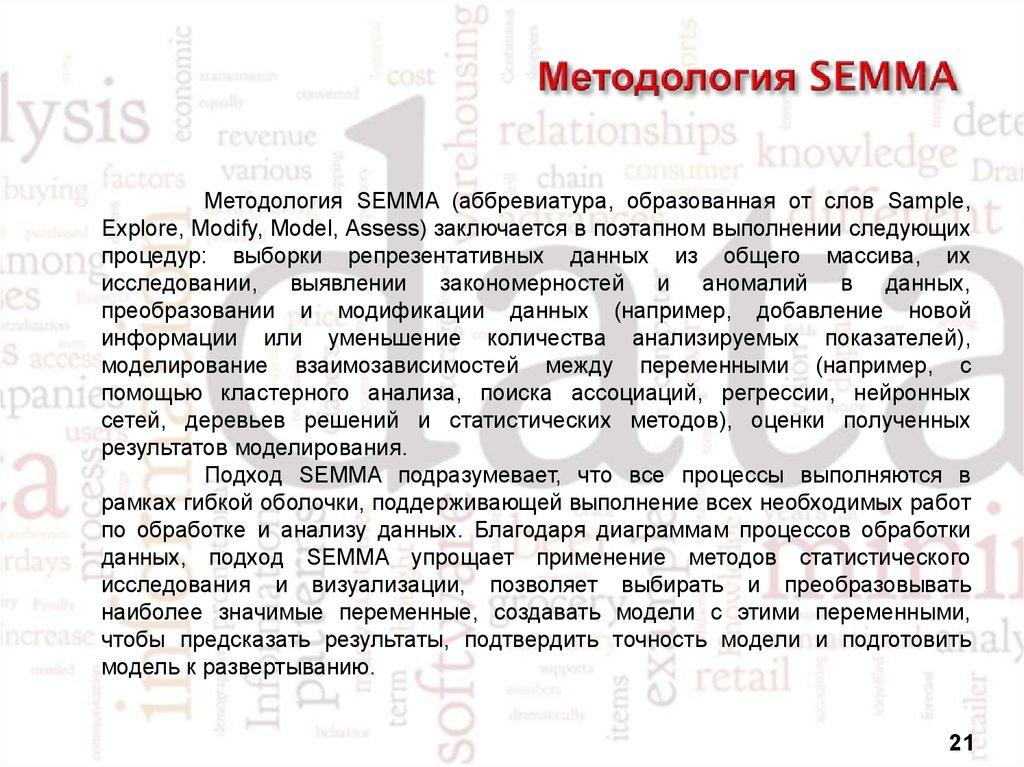 Методология SEMMA