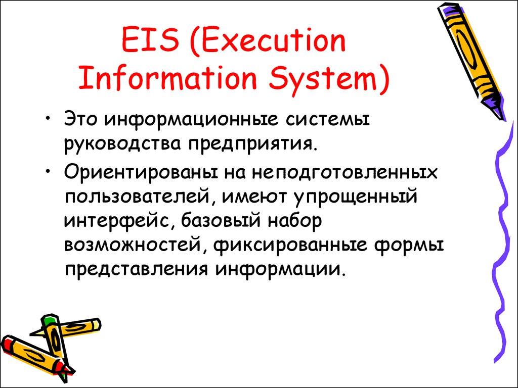 EIS (Execution Information System)