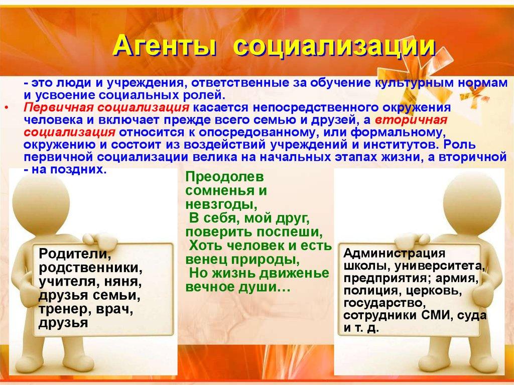 Агенты социализации