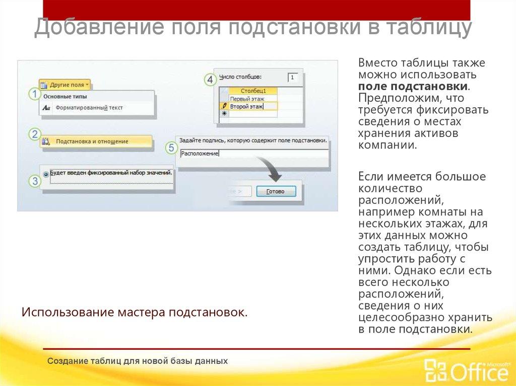 Добавление и сохранение данных