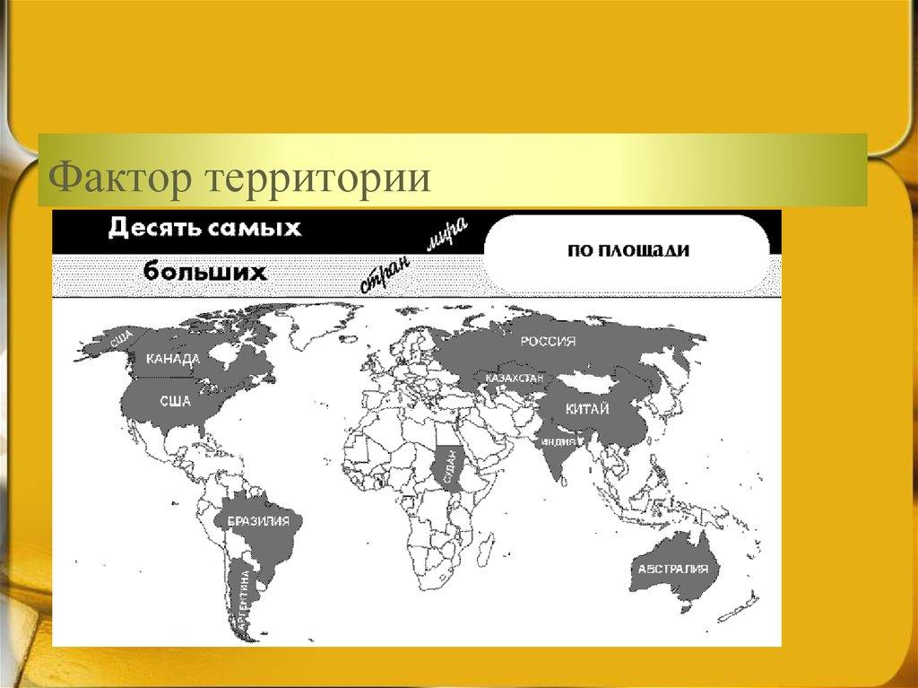 Фактор территории