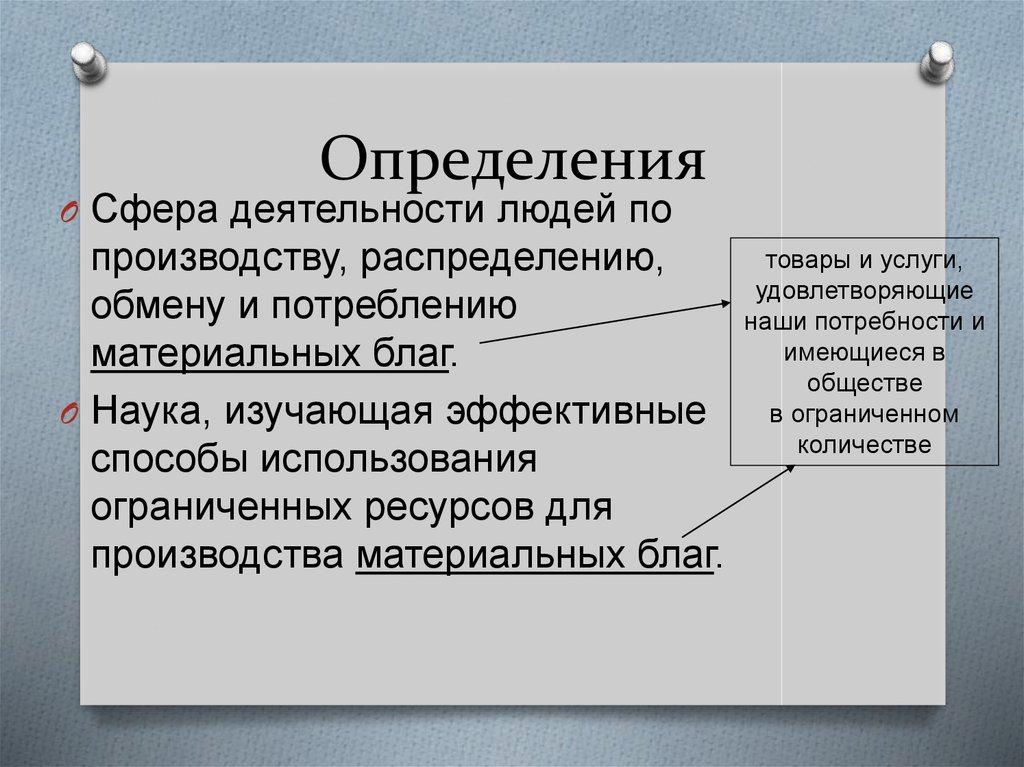 Определения