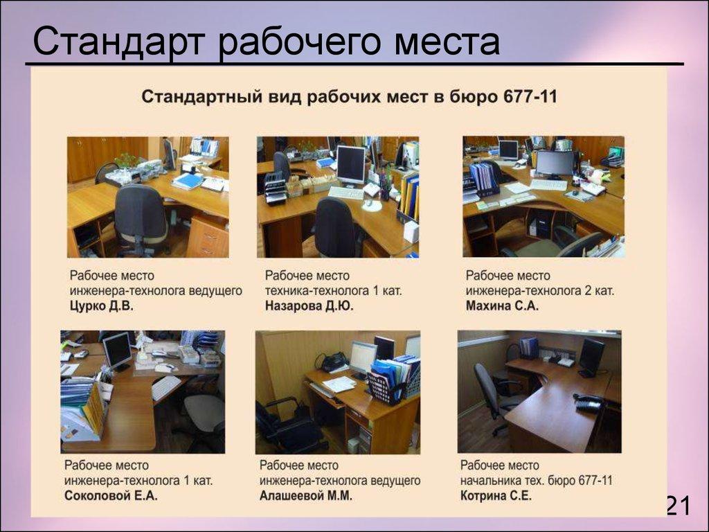 Стандарт рабочего места