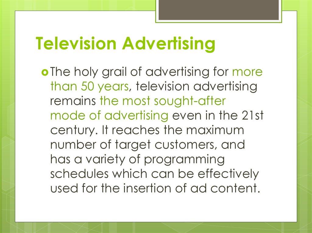 Television Advertising