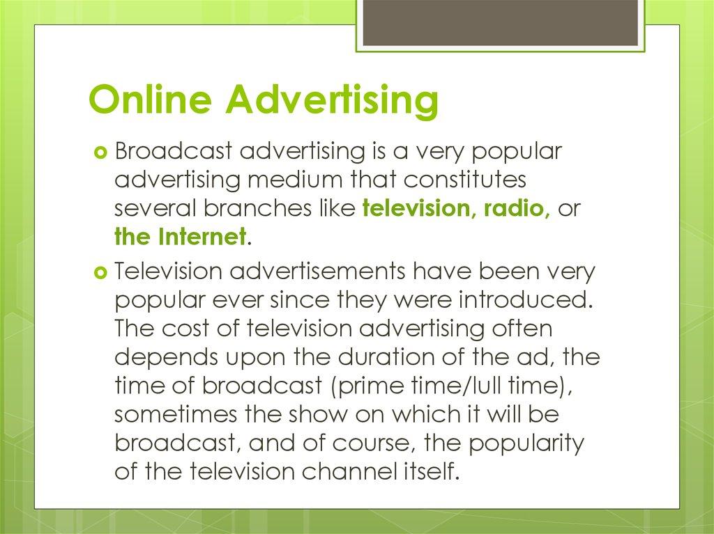 Online Advertising