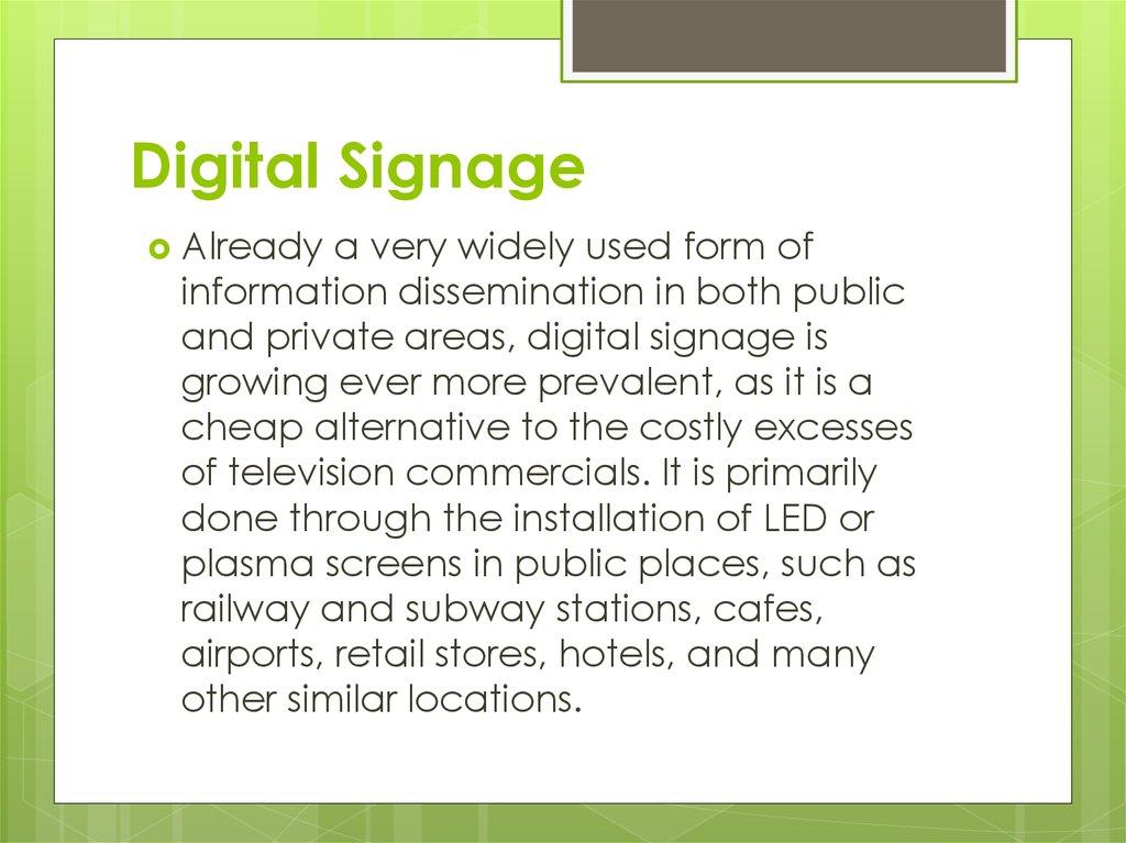 Digital Signage