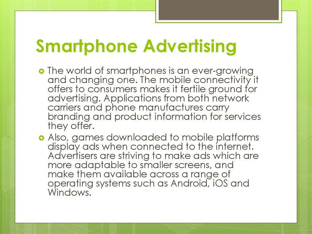 Smartphone Advertising