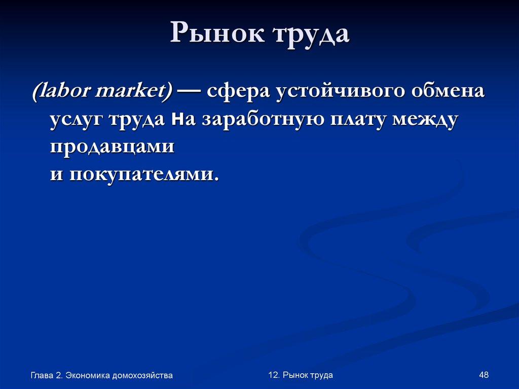 Рынок труда