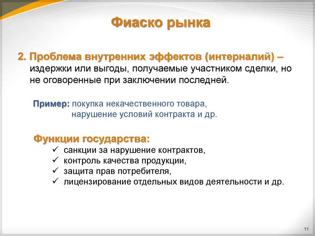 Фиаско рынка