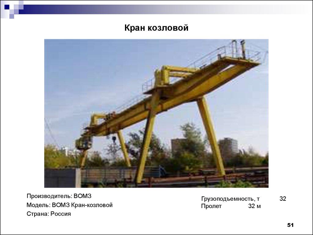 Кран козловой