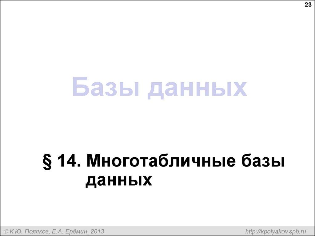 Базы данных