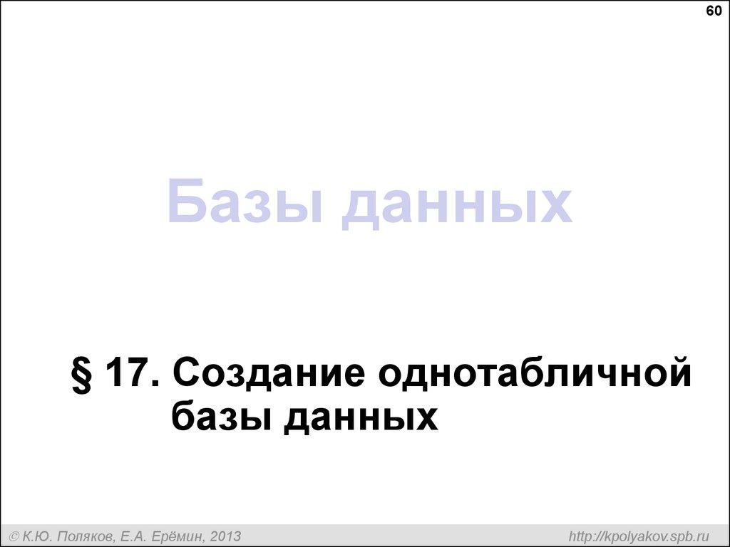 Базы данных