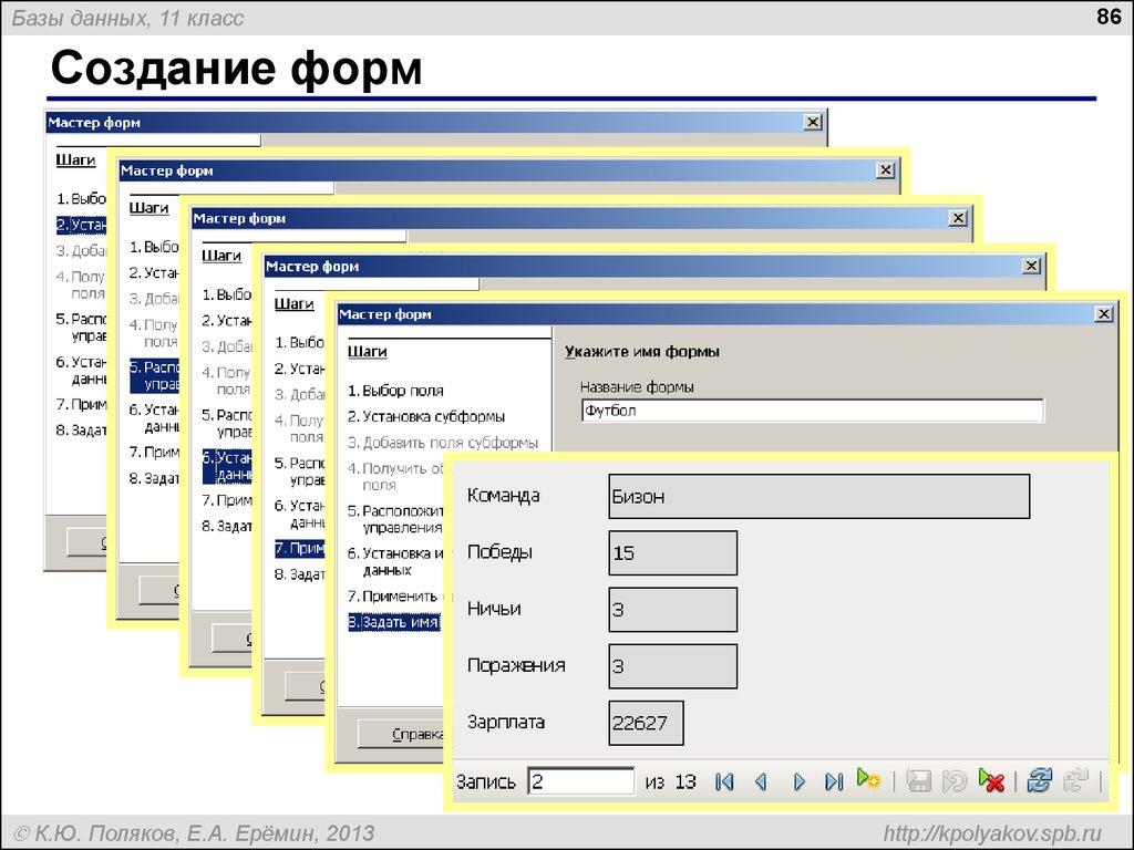 Создание форм