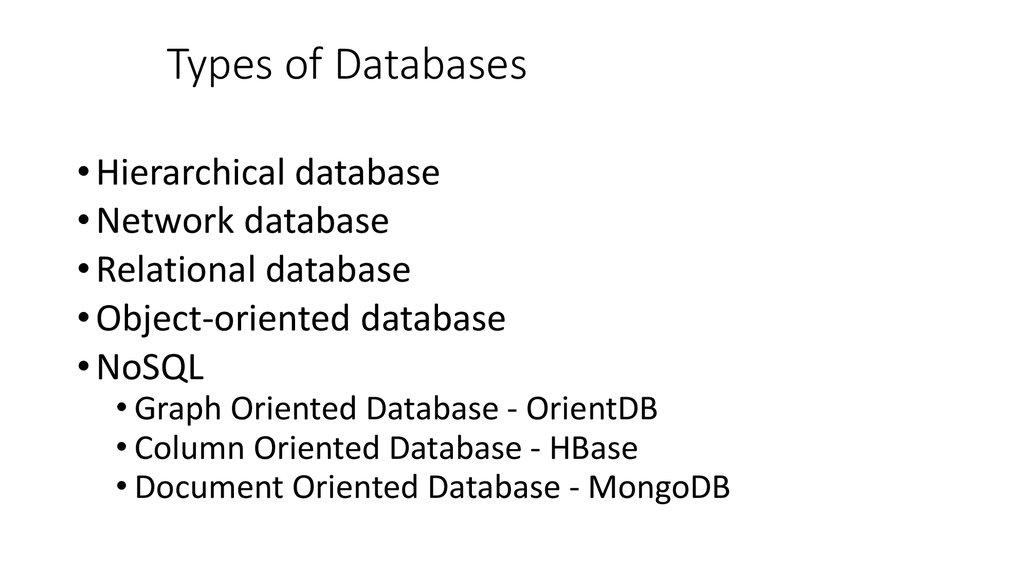 Types of Databases