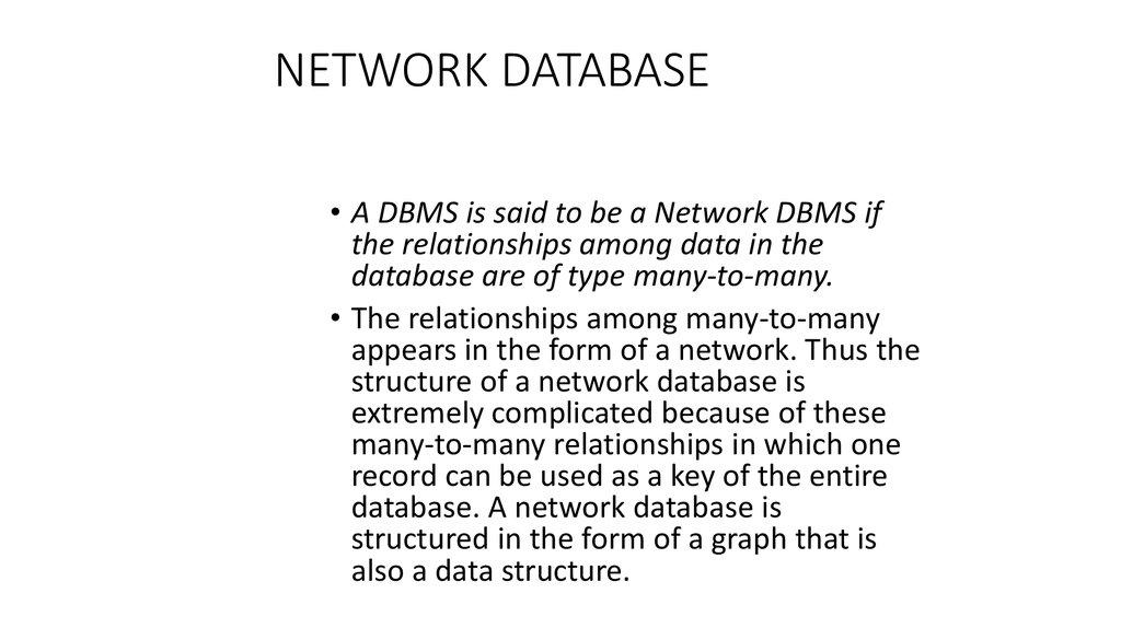 NETWORK DATABASE