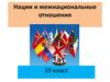Нации и межнациональные отношения