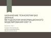 Назначение технологии баз данных. Методология информационного моделирования IDEF1X