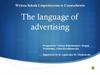 The language of advertising