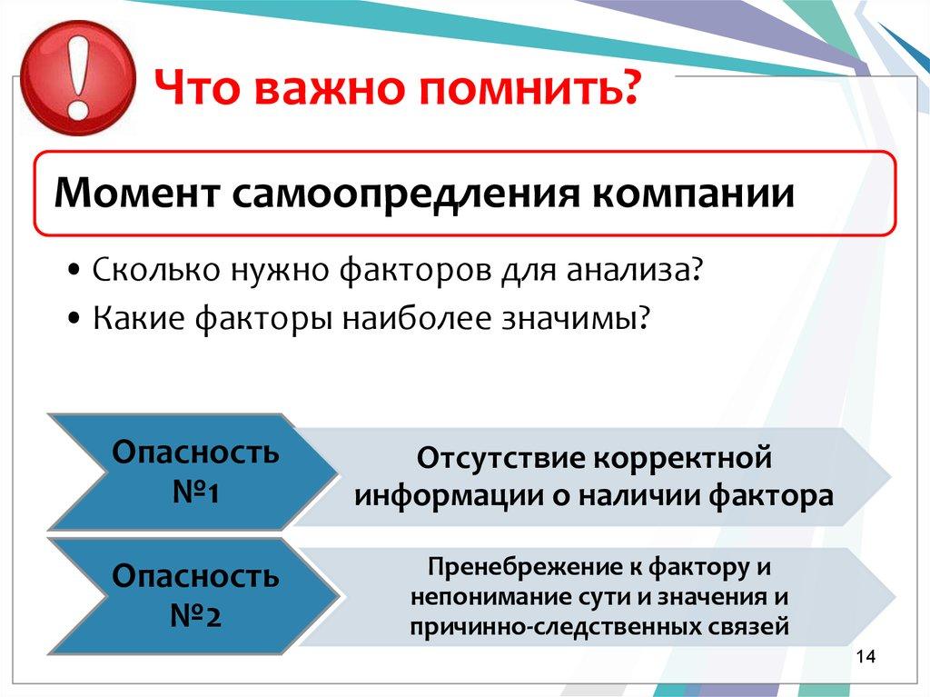 Что важно помнить?