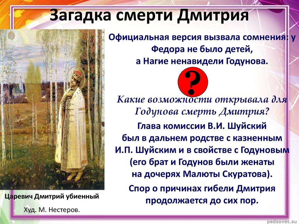 Загадка смерти Дмитрия