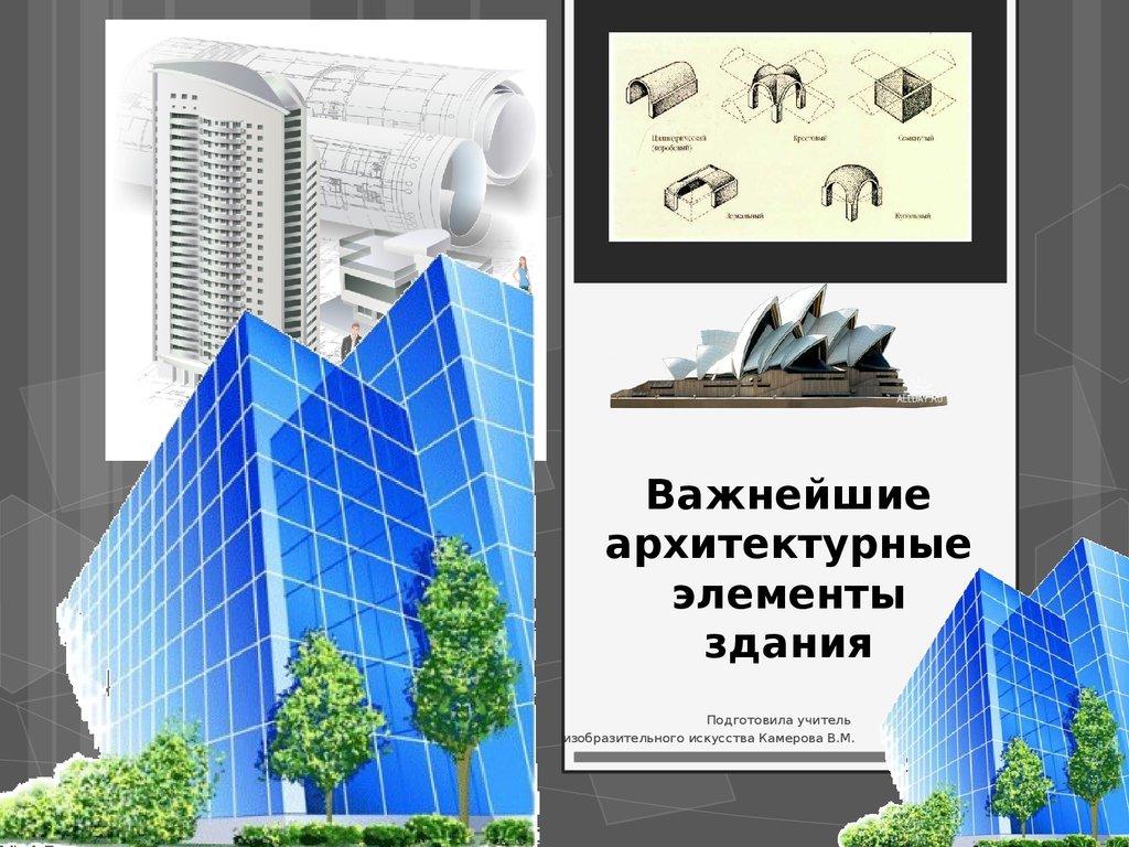 Важнейшие архитектурные элементы здания