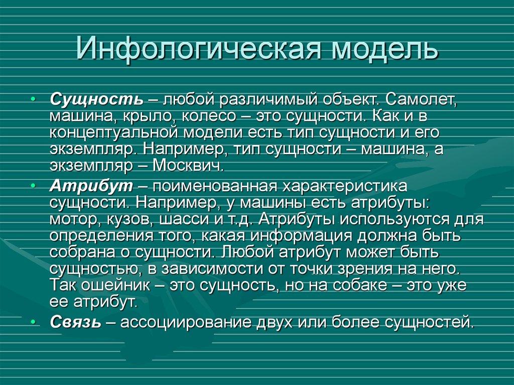 Инфологическая модель