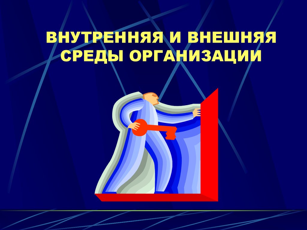 ВНУТРЕННЯЯ И ВНЕШНЯЯ СРЕДЫ ОРГАНИЗАЦИИ