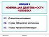 Мотивация деятельности человека