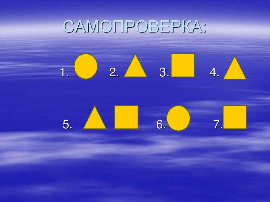 САМОПРОВЕРКА: