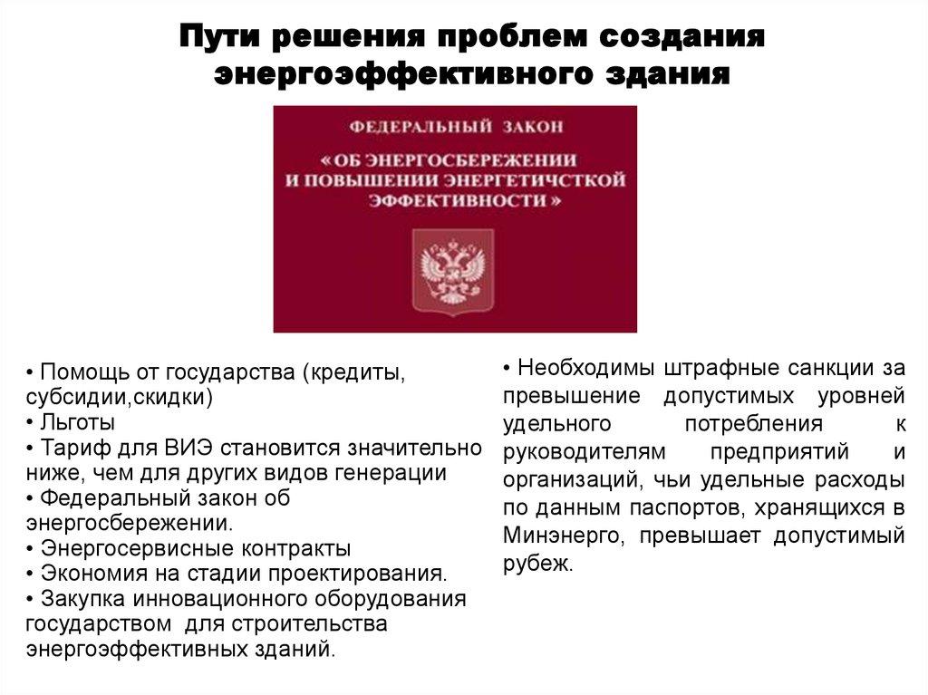 Пути решения проблем создания энергоэффективного здания