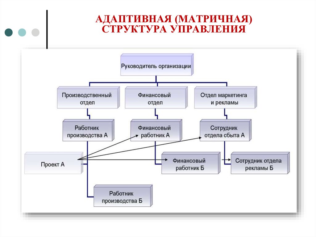 АДАПТИВНАЯ (МАТРИЧНАЯ) СТРУКТУРА УПРАВЛЕНИЯ