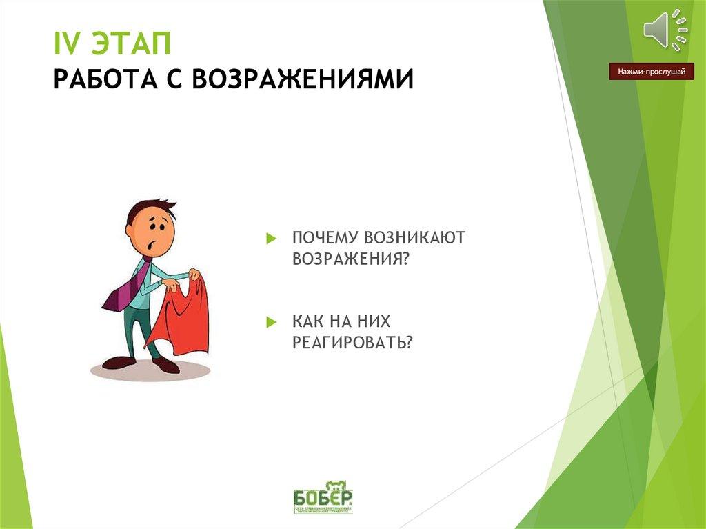 IV ЭТАП РАБОТА С ВОЗРАЖЕНИЯМИ