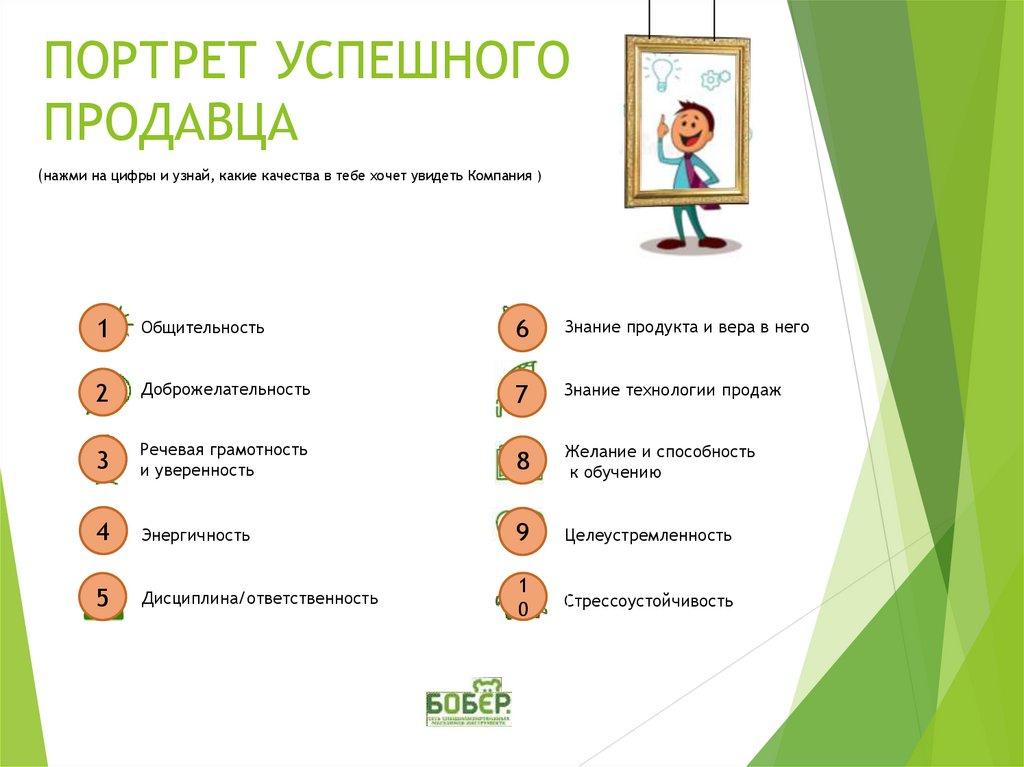 ПОРТРЕТ УСПЕШНОГО ПРОДАВЦА