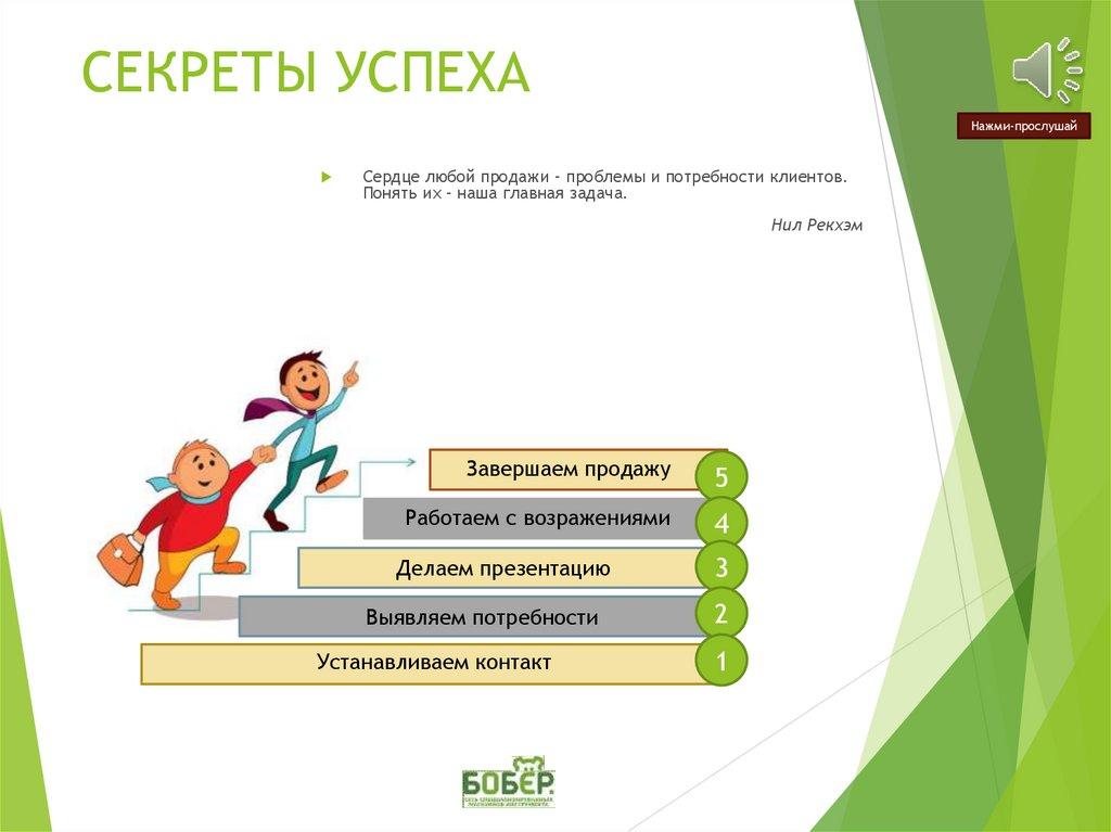 СЕКРЕТЫ УСПЕХА