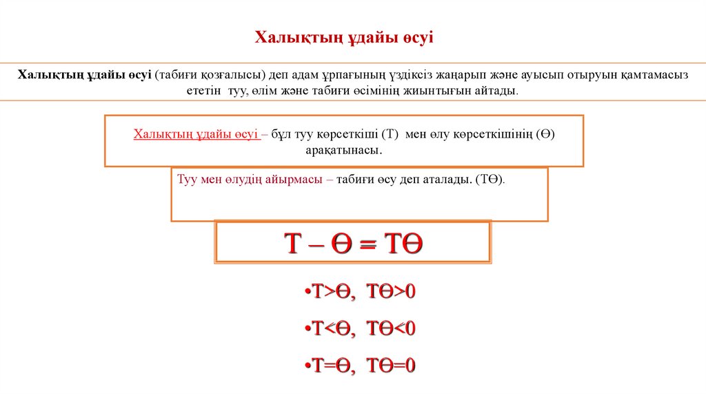 Халықтың ұдайы өсуі