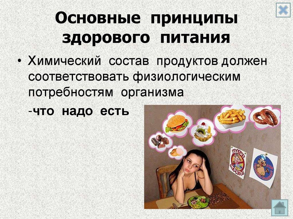 Основные принципы здорового питания