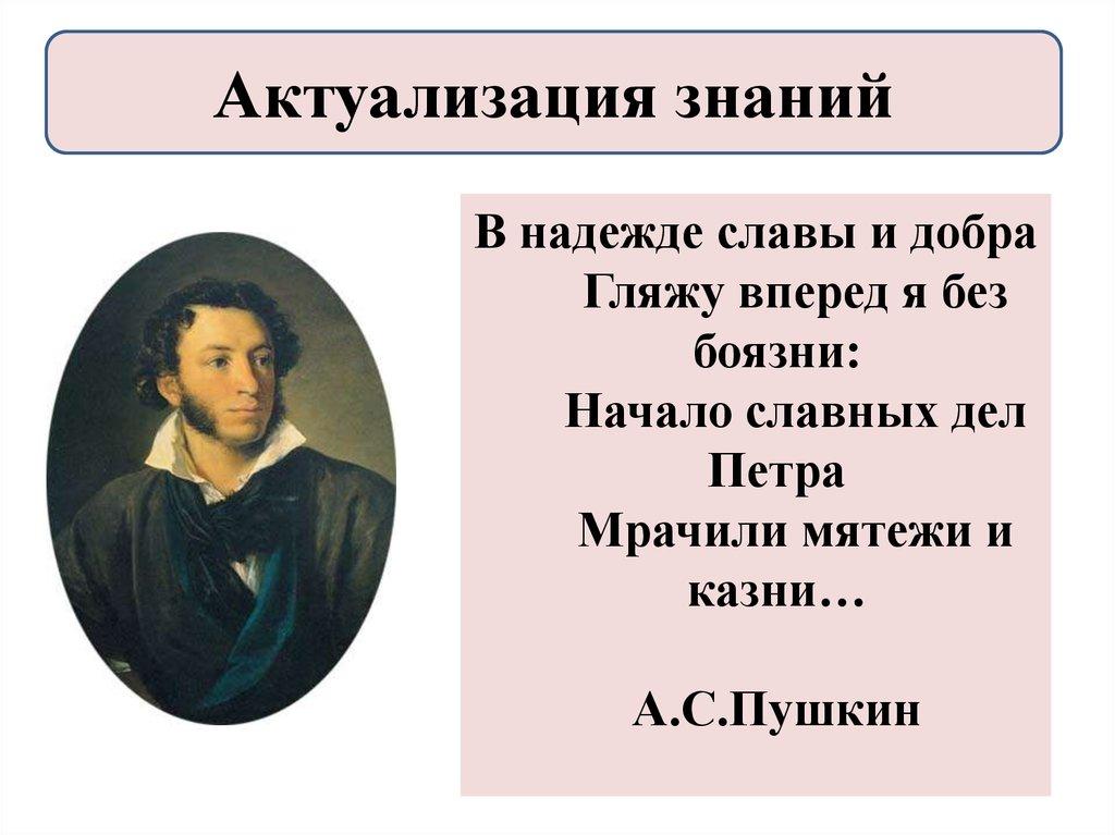 Актуализация знаний